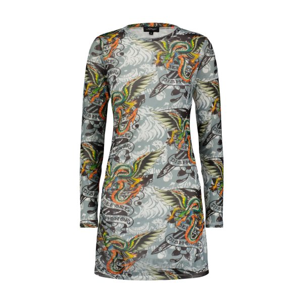 Dragon Wings Mesh Dress - Image 2