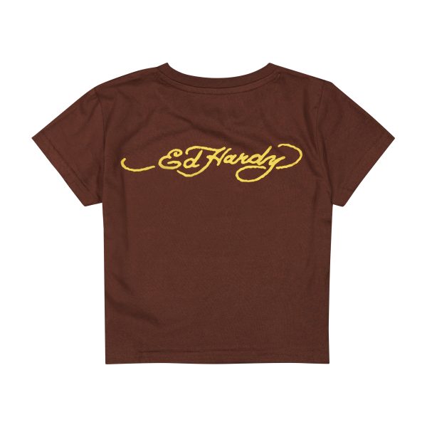 Koi Fish Baby Tee - Cocoa - Image 2