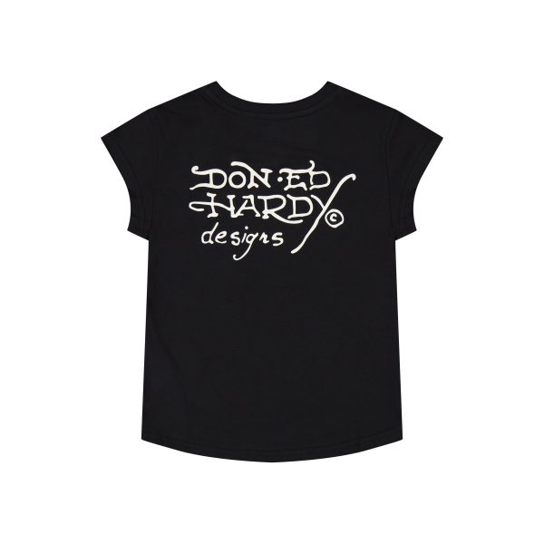 Fire Tiger Rhinestone Cap Sleeve Tee - Image 2