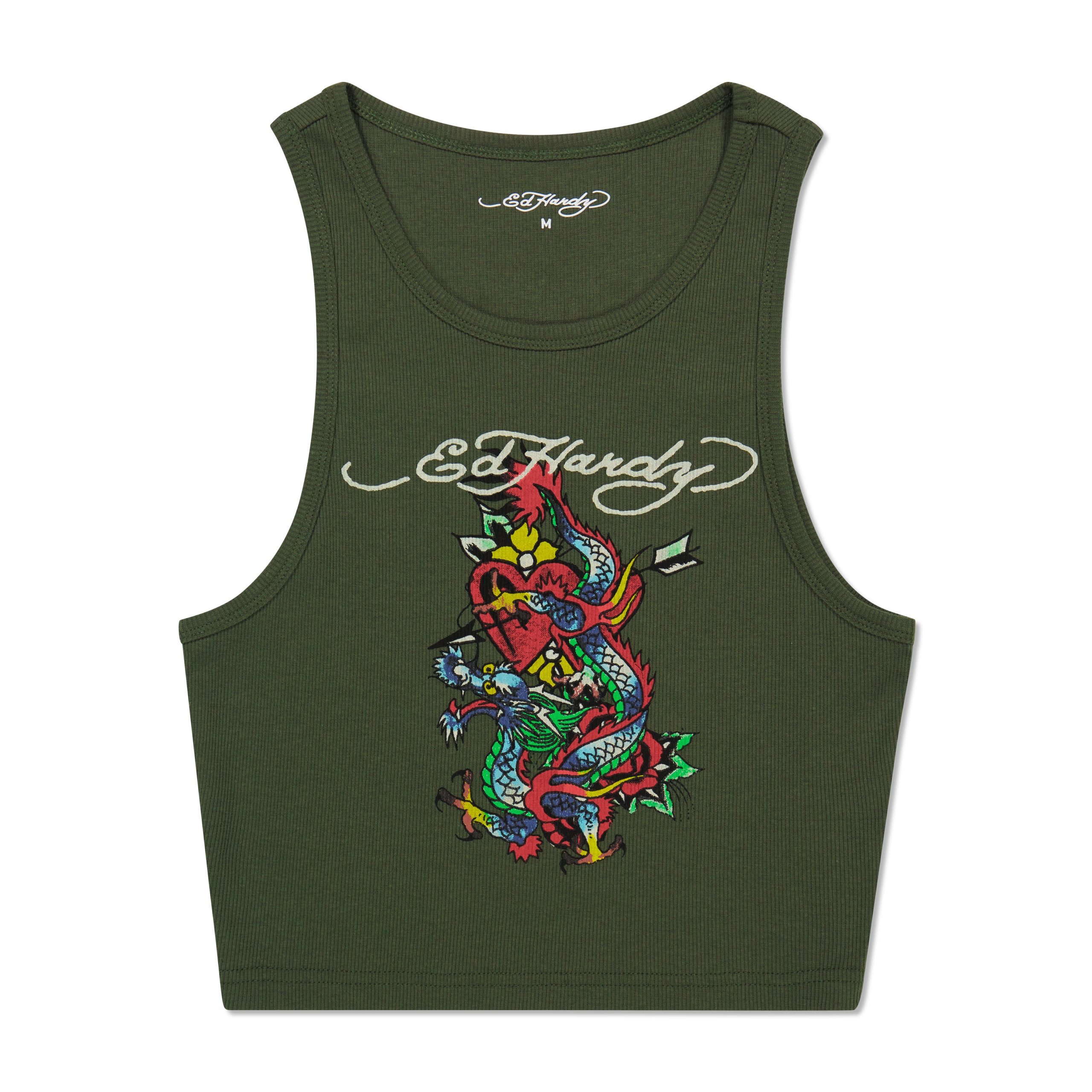 Dragon Heart Rib Knit Tank