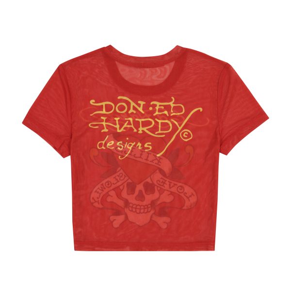 Mesh LKS Skull Baby Tee - Image 2