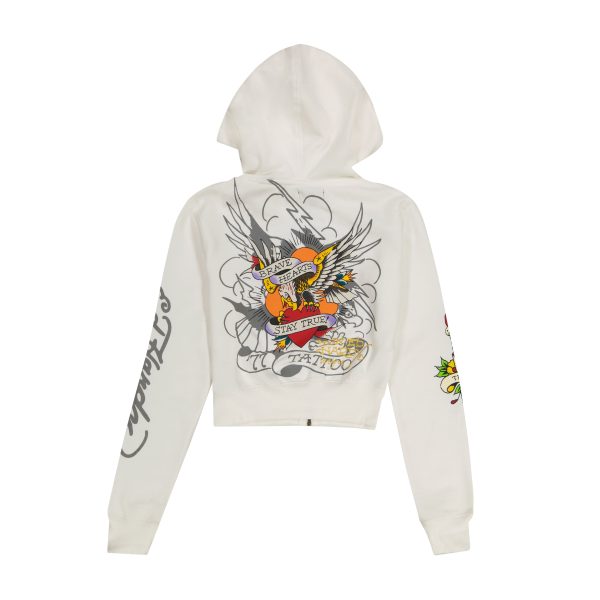 Brave Eagle Cropped Hoodie - Image 2