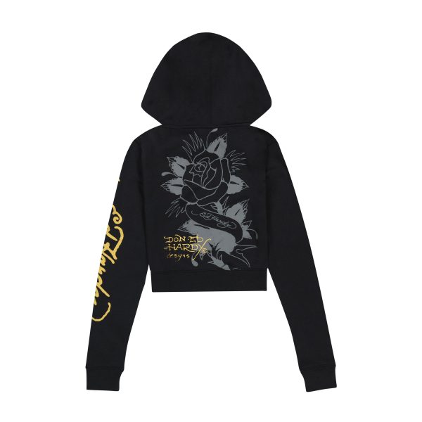 Swallow Cropped Hoodie - Image 2