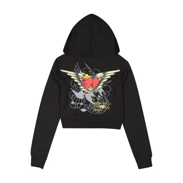Sacred Heart Zip Front Hoodie - Image 2