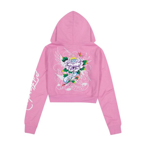 Flower Skull Front Hoodie - Image 2