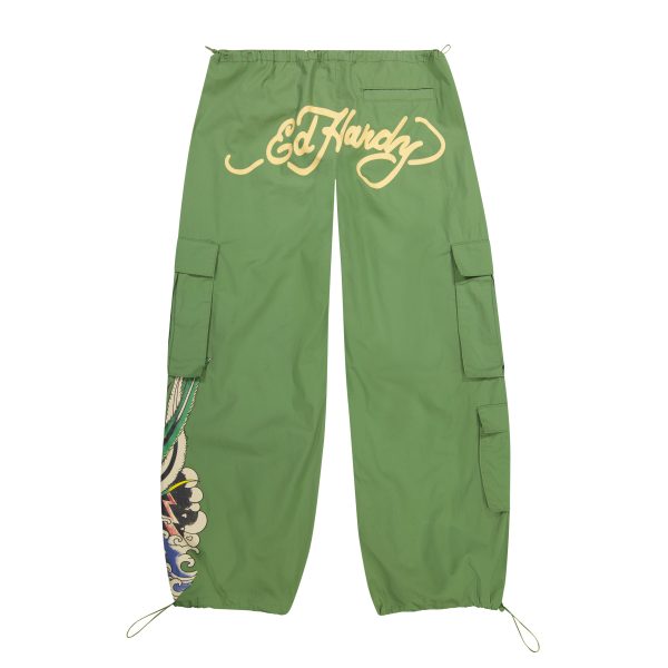 Peacock Poplin Cargo Pants - Image 4