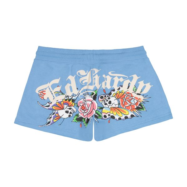 Flower Skulls Sweatshort - Image 2