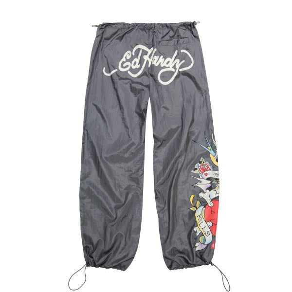 LKS Skull Nylon Parachute Pants - Image 2