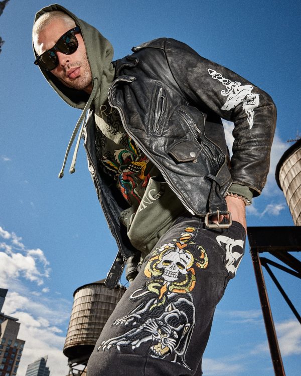 Dagger Skull Slim Taper Jean - Image 3