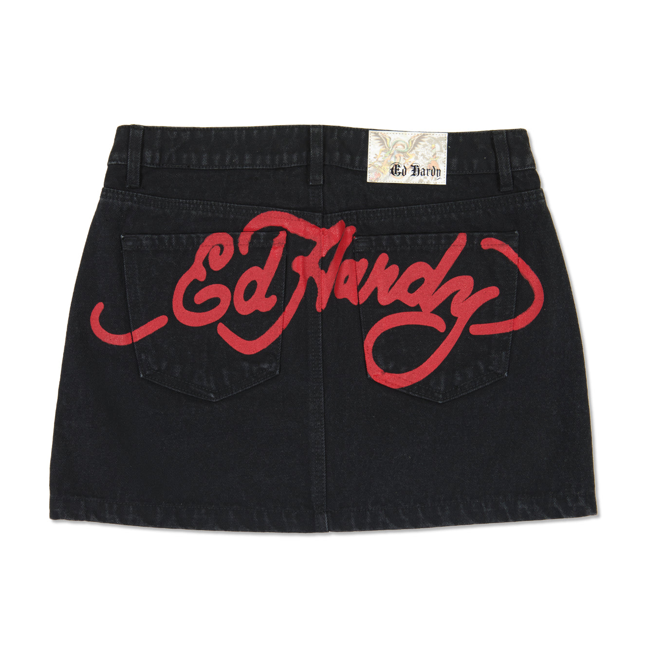 Tigers Zipper Front Mini Denim Skirt - Image 4