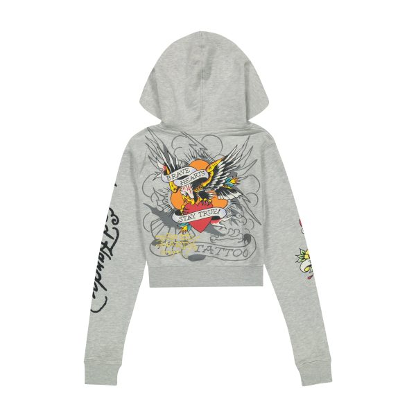 Brave Eagle Cropped Hoodie - Image 2